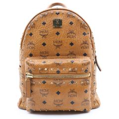 MCM (エム シー エム) スターク スタッズアウトライン付 ヴィセトス バックパック リュックサック MMK8AVE61CO001 ブラウン