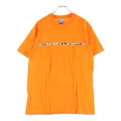 STUSSY (ステューシー) 00s OLD Japan collage Tee 日本モチーフ フォトコラージュ 半袖Tシャツ カットソー 銀タグ USA製 オレンジ