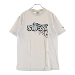 STUSSY (ステューシー) 00s OLD Slick S/S Tee NY限定 スリックデザイン 半袖Tシャツ カットソー 銀タグ USA製 グレー