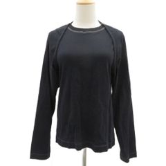 ローズバッド ROSE BUD Tシャツ カットソー Free 黒 ブラック ラウンドネック 長袖 レイヤード風 /YS43 ■ECA007