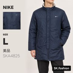 美品 NIKE アウター 中綿コート　長袖　スタンドカラー　ジップアップ　比翼仕立て　スウッシュ刺繍　ジップポケット　ミドル丈
