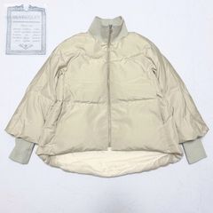 2025SS】ビアズリー ジップフレアダウン F ベージュ ダウンジャケット