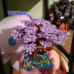 【ミニチュア盆栽】桜ブロック 2229/2151個 マイクロブロック 組み立ておもちゃ インテリアギフト 男の子 女の子 誕生日 クリスマス【M3078（1097アイテム）】