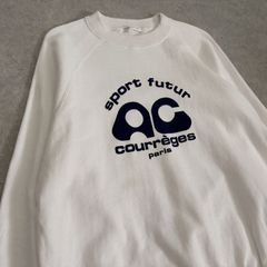 courreges ヴィンテージ ロゴプリント スウェット トレーナー クレージュ