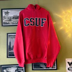Champion メキシコ製 CSUF カレッジロゴ パーカー 赤 L