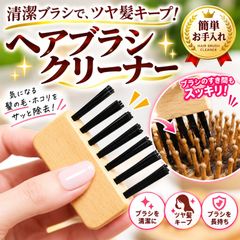 ヘアブラシクリーナー  ヘアブラシ 掃除 ほこり取り 天然木材 ヘアブラシ 櫛 埃 髪の毛 毛取り