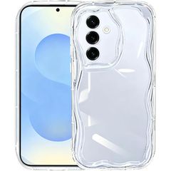【新品】 Casesmo Galaxy A54 5G 用 ケース かわいい クリア ウェーブ おしゃれ TPU素材 Galaxy 保護ケース 韓国 可愛い ギャラクシーA54 5g対応 スマホケース 人気 女性 シンプル 滑り止め 耐衝撃 指紋防止 レンズ保護
