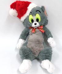 【中古】ぬいぐるみ トム(クリスマスver.) プレミアムBIGぬいぐるみ 「トムとジェリー」