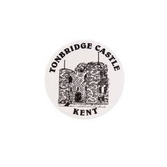 TONBRIDGE CASTLE トンブリッジ城 ヴィンテージ 缶バッジ バッチ イギリス・輸入雑貨 ピンバッジ brooch-8820