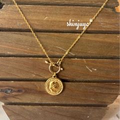 コインネックレス♡アレルギー対応♡マンテル♡結婚式♡誕生日♡プレゼント♡プチギフト♡プチプラ♡重ね付け