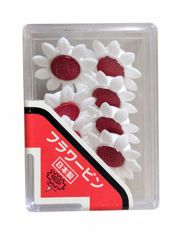 田上株式会社 フラワーピン 花形画鋲 ホワイト 日本製 O-02