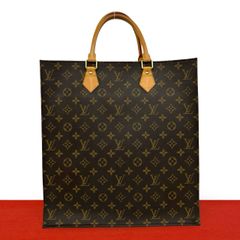 極 美品 LOUIS VUITTON ルイヴィトン サックプラ モノグラム レザー ハンドバッグ トートバッグ ビジネスバッグ A4収納可能 ブラウン 35486