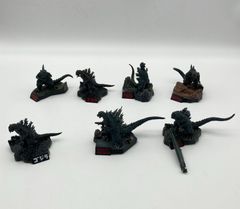 ミニフィギュア バンダイ食玩「ゴジラ名鑑」「ゴジラ全集」コレクション品 7体　まとめて　管理No.A296