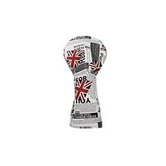 【新品】 ヘッドカバー ドライバー カバー ウッド用カバー ユーティリティ UT用カバー イギリス アメリカ 防水仕様 変換ダグ付き (DR イギリス模様) 0