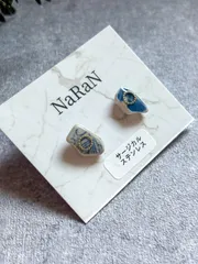 554≫シー陶器のピアス|島根の海|一点ものアクセサリー