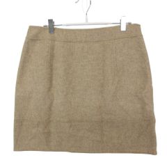 MAX MARA マックスマーラ WEEKEND スカート ボトムス ウール混 ミニ タイト サイドジップ ベージュ 42【L】 レディース 【中古】