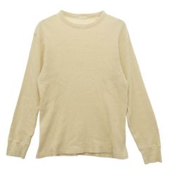 COMOLI コモリ 25AW C03-05018 コットン カシミア ワッフル 長袖 クルー Tシャツ オフホワイト系 2【中古】