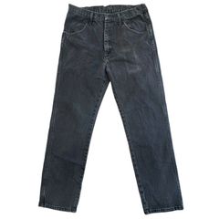 メキシコ製RUSTLERラスラーWranglerラングラー87619CBブラックデニムパンツウォッシュドデニム黒グランパコアY2Kアメカジローライダーグランジゆるダボオーバーサイズvintageヴィンテージ60730