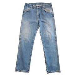 メキシコ製RUSTLERラスラーWranglerラングラー87619PWデニムパンツウォッシュドデニム青ブルーグランパコアY2Kアメカジローライダーグランジゆるダボオーバーサイズvintageヴィンテージ60730