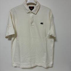 CANTERBURY NEW ZEALAND カンタベリーポロシャツ ラガーシャツ  白　M　半袖【KE152】