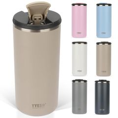 【新品】 TYESO タンブラー 蓋付き 漏れ防止 真空断熱 大容量 ステンレス鋼 魔法瓶 水筒 コーヒー カップ 直飲み 持ち運ひ 蓋取り外して洗える タンブラー プレゼント 600ml カーキ 0