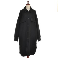 544690 ZARA ザラ ◆コート ロングCPOシャツジャケット サイズS レディース ブラック