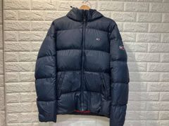 Tommy Jeans トミージーンズ ベーシック フーデッド ダウンジャケット パッファージャケット ダウンジャケット サイズM カラー ネイビー
