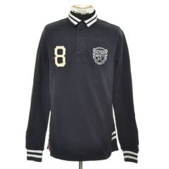 599363 TOMMY HILFIGER トミーヒルフィガー ◇長袖 ポロシャツ ラガーシャツ ヘビーウェイト サイズS メンズ ネイビー