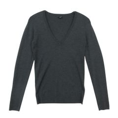 JOSEPH ジョセフ ニット Vネック 長袖 セーター シルク混 トップス グレー M【M】 レディース 【中古】