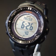 稼働　CASIO　PRO TREK　PRW－3000　カシオ　プロトレック　電波時計　トリプルセンサー　タフソーラー