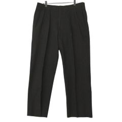 BURBERRY バーバリー パンツ super100's ストライプ柄 2タック トラウザー ボトムス ブラウン サイズAB5 M メンズ 【中古】
