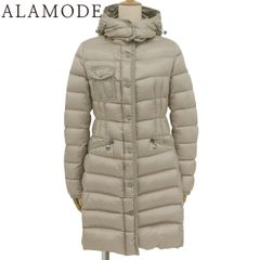 MONCLER(モンクレール) ロングダウンジャケット ナイロン ベージュ レディース 40802175609【中古】【アラモード】