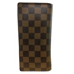 LOUIS VUITTON ルイヴィトン ポルトフォイユ ブラザ N60017 ブラウン ダミエ エベヌ 長財布 ユニセックス 【中古】 12609K517