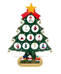 【SHOP SHIMATARO】クリスマスツリー ミニツリー 卓上 26cm オーナメント セット 北欧 小さめ 小さい 木製 ツリー 飾り 揺れる 30cm 25cm インテリア 置物 タペストリー ブランシェ おしゃれ グリーン レッド  434eadb5