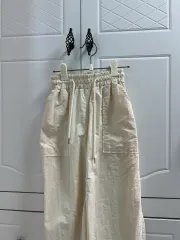 アイボリー 밴딩 スカート
