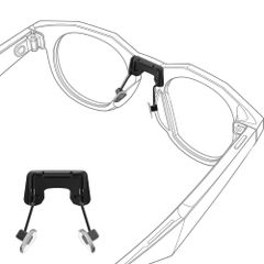 RCstyle HiBloks 眼鏡ノーズパッド Oakley Meta HSTN対応 シリコン滑り止めクリップオンノーズホルダー Oakley Meta HSTN用 ノーズブリッジパッド 終日着用に最適 [非充電。]