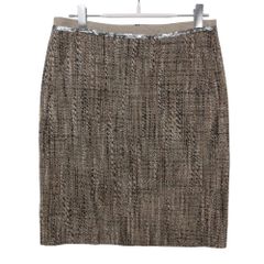 MAX MARA マックスマーラ スカート ツイード ひざ丈 ボトムス タイト ベージュ 34【XS】 レディース 【中古】