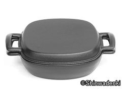 【お取り寄せ】南部鉄器 鉄鍋 ダッチオーブン 両手万能鍋浅型 17cm 日本製 直火・IH対応 日本製 IC-046