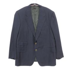 Dunhill ダンヒル テーラードジャケット 金ボタン 2B ブレザー チェンジポケット ウール アウター センターベント ネイビー 52【XL】 メンズ 【中古】