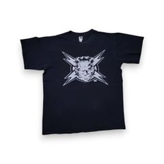 00s ビンテージ Tシャツ アートT フランケン ジョーカー ブラック M 黒 半袖 古着 y2k a-000026