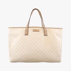 グッチGucciグッチシマ インプリメ ベージュ PVCコーティングキャンバス 211120 H6123300