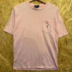 ポロバイラルフローレン Polo by Ralph Lauren ワンポイント 刺繍ポニー ポケット Tシャツ ライトピンク L(16/18) 胸ポケ ポロ ラルフローレン アメカジ 海外古着 メンズ レディース ユニセックス