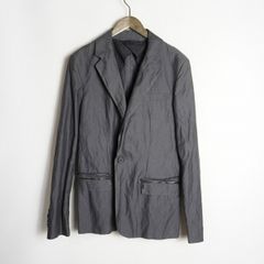 LANVIN ランバン メタル混紡 1B 1ボタン テーラード ジャケット ブレザー ラメ 123144 灰系 6702Q★4