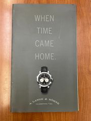 【希少】A.ランゲ＆ゾーネ 公式本 ダトグラフ 洋書 A. LANGE & SOHNE DATOGRAPH 高級時計 クロノグラフ 冊子 カタログ ドイツ グラスヒュッテ 非売品 コレクター 貴重 資料 本 古本 当時物