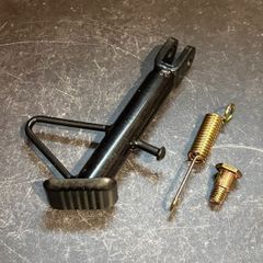 12cm ショート サイドスタンド スーパーカブ モンキー リトルカブ ダックス シャリー ゴリラ ローダウン ボルト スプリング付 互換品 管理P4