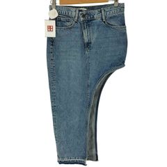 ザラ ZARA スリット アシメトリーデニムスカート レディース JPN：S 