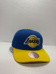 ミッチェルアンドネス ロサンゼルスレイカーズ PRO CROWN A-FRAME スナップバックキャップ ツートンカラー
