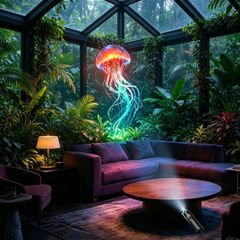 【海の生き物デザイン】プロジェクションナイトライト USB給電式 海洋生物スライド交換可能 LEDアンビエントランプ 天井装飾 ベッドサイドランプ