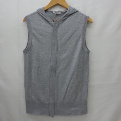 GALERIE VIE ベスト トゥモローランド グレー ファスナー フード付き フリーサイズ 中古品