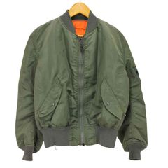 アルファインダストリーズ ALPHA INDUSTRIES 90S USA製 旧タグ IDEALジップ MA-1 フライトジャケット メンズ import：M 